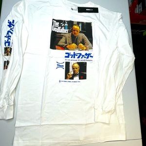 The Godfather Japanese Movie White Color Long Sleeve Tee Shirt